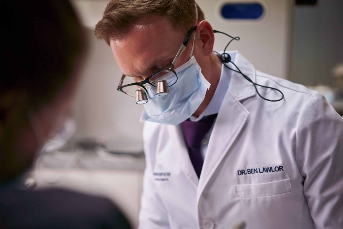 Dentist with mask