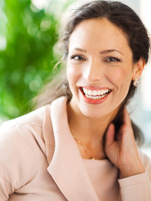 Woman smiling